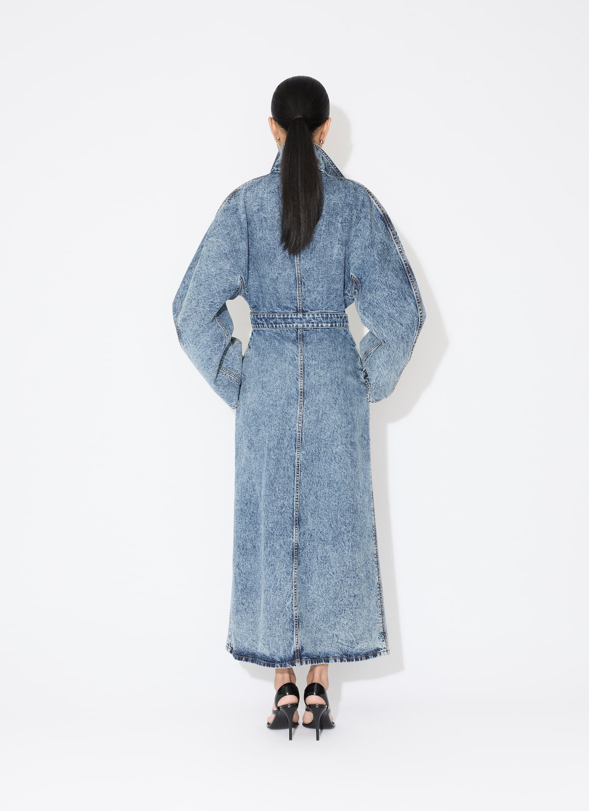 DENIM TRENCH ALAÏA BLUE DENIM TRENCH